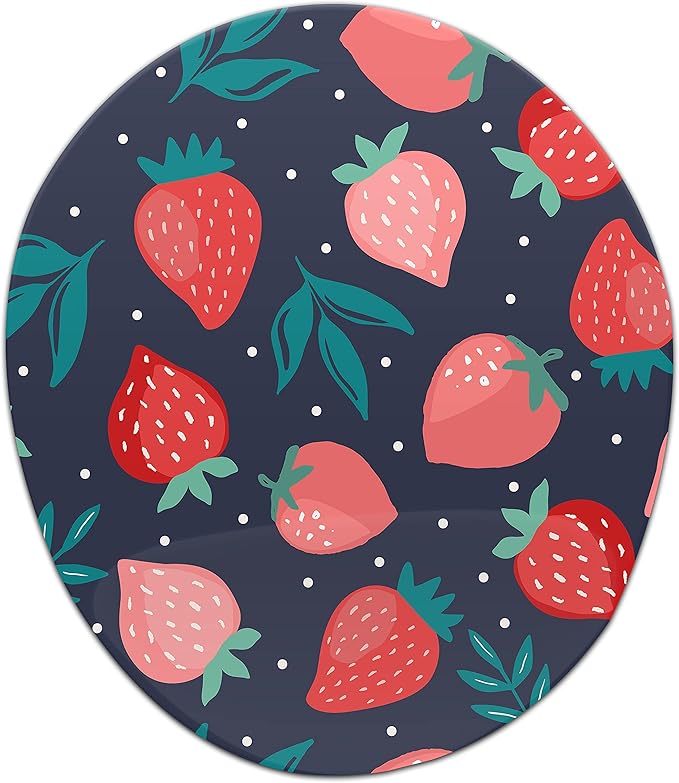 Ergonomic Mouse Pad with Wrist Rest Digital Printed Mouse Mat for Tendon Sheath Problems Non-Slip Base for Office and Home Size: 20 x 23 cm