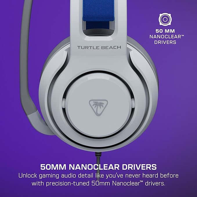 Bundle of Turtle Beach Atlas 200 Wired Gaming Headset Officially Licensed for PS5 &amp PS4 - White + Victrix Pro BFG Reloaded Wireless Gaming Controller Officially Licensed for PS5 PS4 PC - White