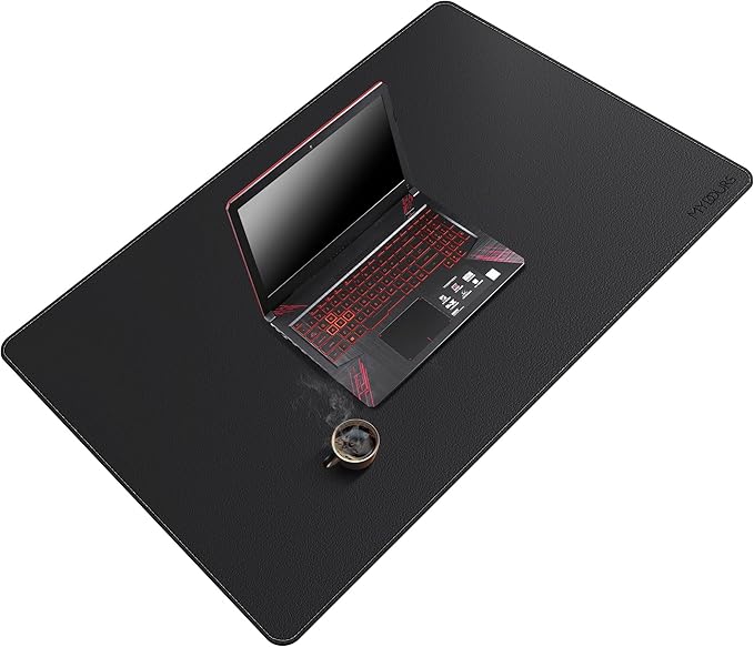 Mydours 40x28 Large Desk Mat - Full Desk Blotter Pad Desktop Computer Desk Mat Waterproof Desk Protector Mat Large Mouse Pad for Desk for Writing Workspace Home and Office (Black)
