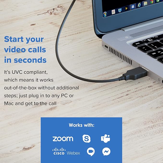 CREATIVE Live! Cam Sync V3 2K QHD USB Webcam with 4X Digital Zoom and Microphones 1080P HD Up to 95° FOV Privacy Lens for PC and Mac