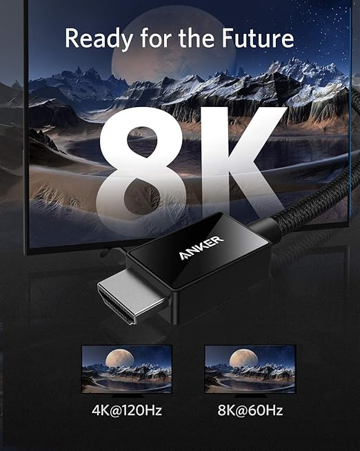 Anker 364 USB C Hub (10-in-1 Dual 4K HDMI) with Max 100W Power Delivery Dual 4K@60Hz HDMI Ports 4 USB-A and USB-C Data Ports &amp 8K@60Hz HDMI Cable Ultra High Speed 4K@120Hz 48Gbps 6.6 ft