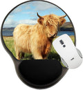 MSD Mousepad Wrist Rest Protected Mouse Pads Mat with Wrist Support IMAGE ID: 23904149 Close up of scottish highland cow