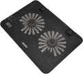 6 Inch Adjustable Laptop Holder Cooling Pad with High-Velocity Fan Notebook Cooling Support for Office and Gaming Black