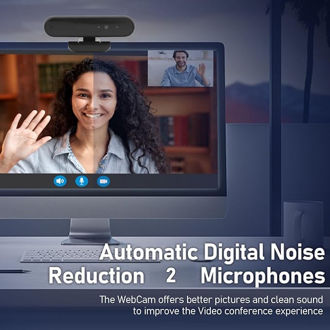 1MP HD Webcam with USB C Interface Recognition Webcam 1280x720 Resolution Aluminum Alloy Computer Camera for Live Video Calling