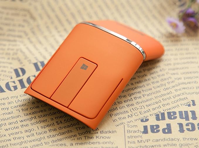Lenovo N700 Dual Touch Slim 2.4G Wireless Mouse Bluetooth 4.0(Orange)