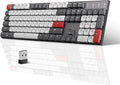 MageGee Wireless Mechanical Keyboard Moon104 RGB Backlight Triple Mode 2.4GHz/BT/USB-C Wired Office Keyboard for Computer/Desktop/PC/Laptop/Surface/Smart TV and Windows 10/8/ 7
