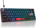 65 Percent Mechanical Gaming Keyboard 68 Keys RGB Gaming Keyboard with Red Switch Wired Keyboard for Windows PS4/5 Xbox Gamers(68 Monster)