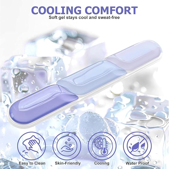Gel Keyboard Wrist Rest Ergonomic Wrist Rest for Computer Keyboard and Mouse Soft Mouse Wrist Support and Keyboard Pad for Typing Pain Relief Suitable for Office Home Computer Gaming - Blue