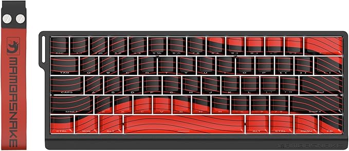 MAMBASNAKE X60 HE 60% Rapid Trigger Wireless Gaming KeyboardHall Effect Magnetic SwitchesAdjustable Actuation0.1ms Ultra-Low Latency 8KHz Polling Rate3-Mode RGBPBT Keycaps for Win/Mac-Black&amp