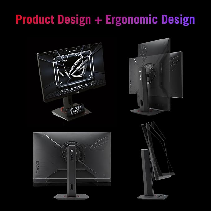 ASUS ROG Strix 27” QHD (2560x1440) HDR400 USB-C Gaming Monitor (XG27ACS) 180Hz1ms Fast IPS 133% sRGB Extreme Low Motion Blur Sync G-Sync Compatible DisplayWidget Tripod Socket 3 Year Warranty
