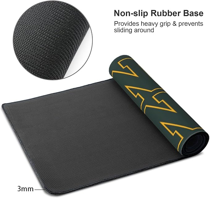 ANTKING Green Bay Mouse Pad for Men Women Youth Gifts Custom Name and Number Desk Pad