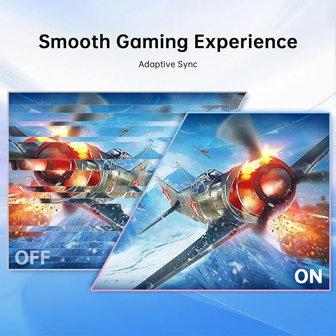 KTC 23.8 Inch Gaming Monitor FHD@144Hz 120Hz Monitor with IPS Panel Hardware Anti-Blue Light 95% DCI-P3 99% sRGB ΔE＜2 300 cd/㎡ 1500:1 Flicker Free and Adaptive Sync for Working and Gaming