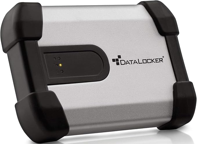 DataLocker H350 1TB External Hard Drive with Encrypted Password Protection FIPS 140-2 Level 3 Certified NATO Certified TAA Compliant AES 256-bit HDD Storage Suits Windows &amp macOS Multi-Langua