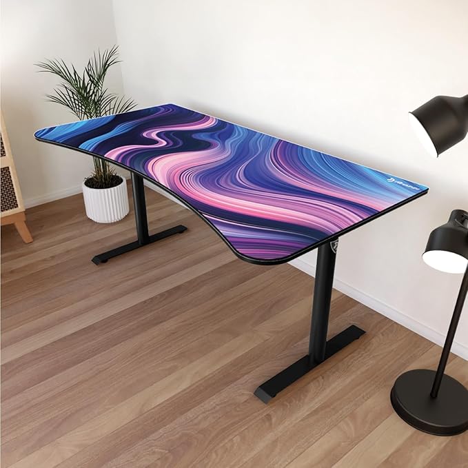 Arozzi Arena Gaming Desk Mat Full Surface Custom Desk Pad Interchangeable Water Resistant &amp Washable Computer Desk Mouse Pad with Stitched Edges (D029)