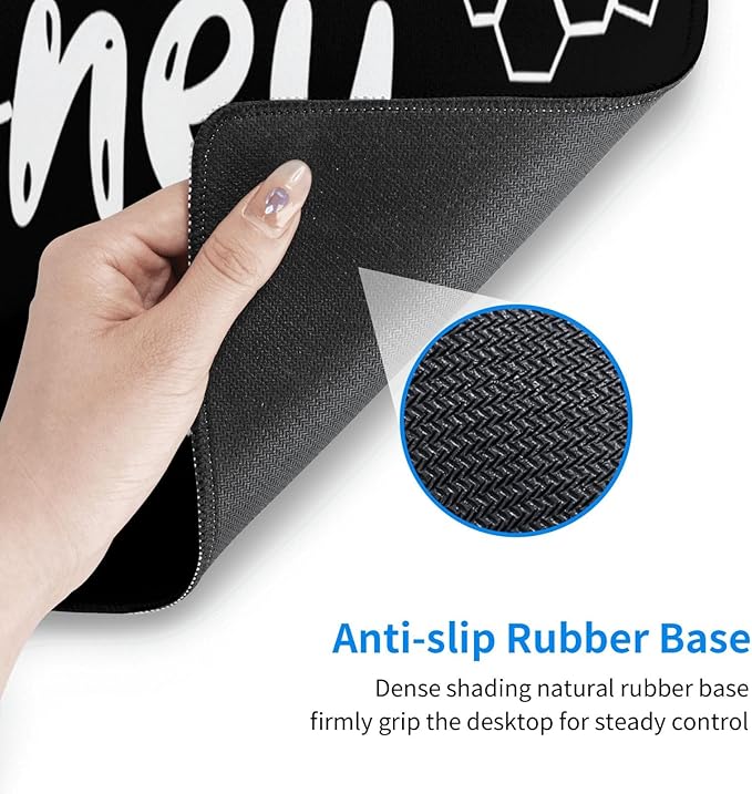 Animal Honey Bee Sweet Large Mouse Pad XL Extended Gaming Pad Waterproof Desk Mat for Desktop Keyboard Non Slip Mousepad for Office Game Home 32.15x11.8