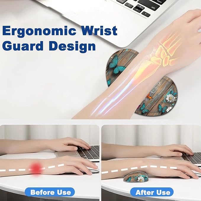 Large Mouse Pad + Keyboard Wrist Rest Set Extended Gaming Mousepad (31.5X11.8 inch) with Non-Slip Rubber Ergonomics Memory Foam Mouse Wrist Rest Support Wooden Wall Philippians 4:13 XXL Desk Pad
