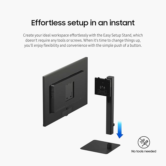 SAMSUNG 32 ViewFinity S6 (S60UD) Series QHD High Resolution Computer Monitor 100Hz HDR10 USB-C Built-In LAN Port Daisy Chain Support Easy Setup Height Adjustable Stand LS32D606UANXGO 2024