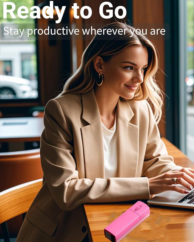 Wireless Mouse Mini Bluetooth 5.1/5.0 &amp 2.4Ghz Tri Mode MiceSmall Silent Portable Compact Finger Mice Cute Tiny Travel Pink Mouse for MacBook Chromebook PC Laptop Computer Tablet Office School G