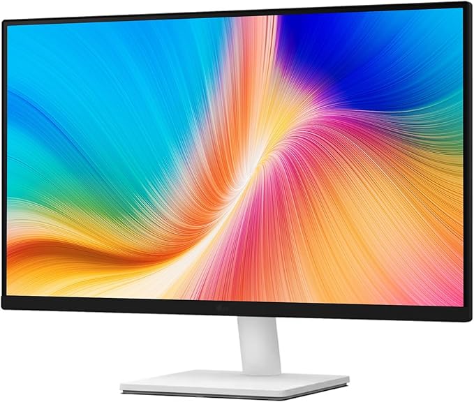LG 27 4K UHD (3840x2160) IPS Monitor 60Hz Dynamic Action Sync Black Stabilizer HDR10 Reader Mode and Flicker Safe Anti-Glare OnScreen Control HDMI &amp DisplayPort Tilt Adjustable White