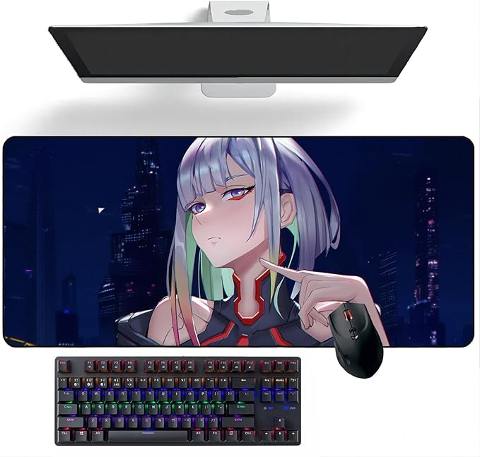 Anime Mouse pad Cyberpunk: Edgerunners Anime Mouse Pads Deskmat Keyboard Mat Large Mouse Mats 400mm*900mm*3mm