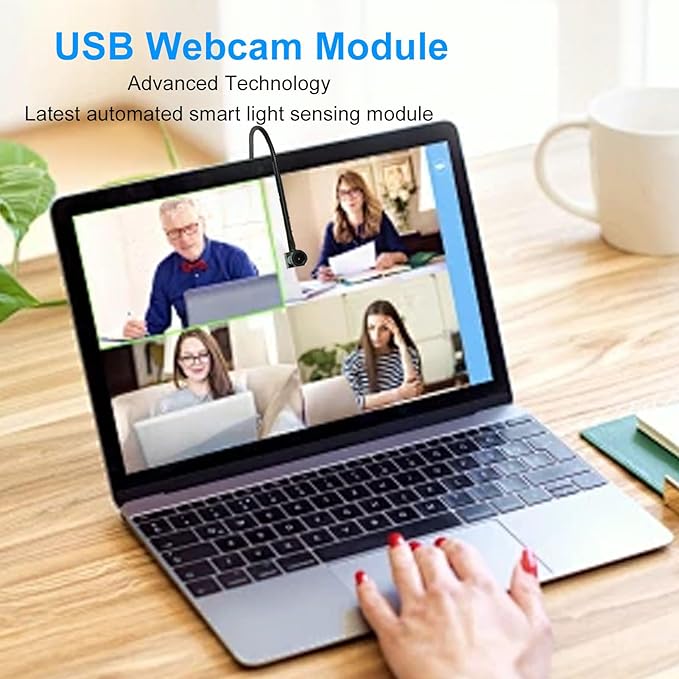 Yoidesu 8MP 1080P Auto Focus USB Camera Module 1/3.2” CMOS Supports UVC Protocol USB2.0 Video Webcam Compatible with Android Linux Wince OS X
