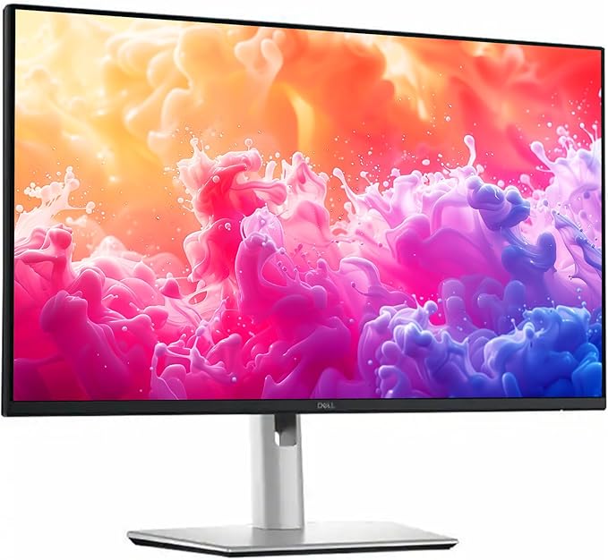 Dell P24 inch Monitor LED WQHD(2560x1440) - 144Hz Refresh Rate 10001 Contrast Ratio AMD FreeSync - VESA IPS Height/Tilt/Pivot/Swivel Adjustability DisplayPort &amp HDMI &amp VGA USB Black Si