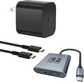 Switch 2 Portable USB-C Dock (with Ethernet Port) Supporting 4K@120Hz/PD 100W/USB Ports Includes 20V/3A Power Adapter and HDMI Cable Compatible with Switch/Steam Deck/ROG Xbox Ally X/Legion Go 1/2