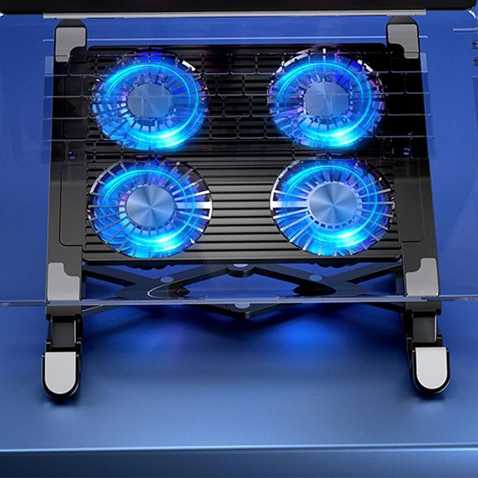Portable Laptop Cooling Pad Radiators Stand with 7 Adjustable Height Keep Your Notebook Cool and Stable Performances Portable Laptop Cooling Pad