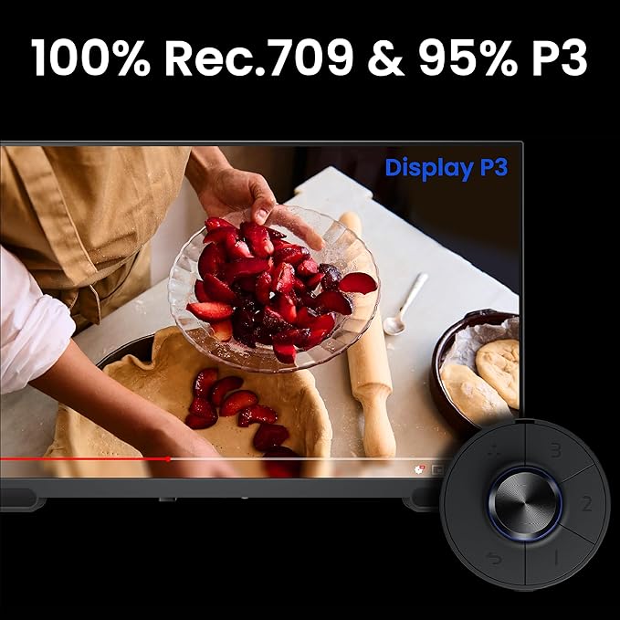 BenQ PV3200U 32” 4K UHD Monitor for Video Editing 95% DCI-P3 100% Rec.709/sRGB 2.1ch Speakers 65W USB-C Mac Compatible Factory-Calibrated Software Calibration Ergonomic Stand