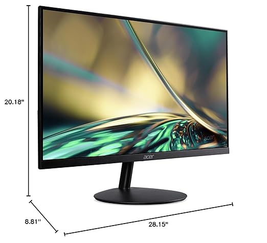 acer SB322QK bmiipx 31.5 UHD 3840 x 2160 Zero-Frame Gaming Office Monitor | Adaptive-Sync Support (FreeSync Compatible) | Ultra-Thin Design | VESA Mounting Compliant | Tilt | DP &amp HDMI Ports