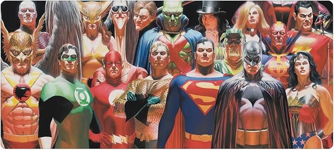 Head Case Designs Officially Licensed Justice League DC Comics Justice Volume 1 Comic Book Covers 37.4 x 15.75 x 0.16 inches (900 x 400 mm) - XL Gaming Office Desk PC Keyboard Mouse Mat Pad