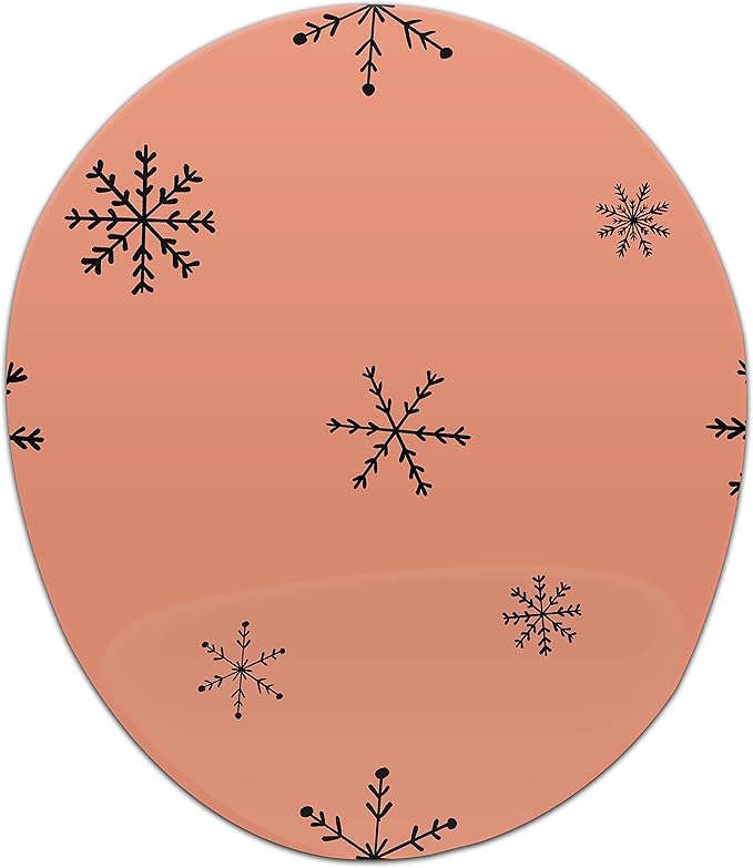 Ergonomic Mouse Pad with Wrist Rest Digital Printed Mouse Mat for Tendon Sheath Problems Non-Slip Base for Office and Home Size: 20 x 23 cm