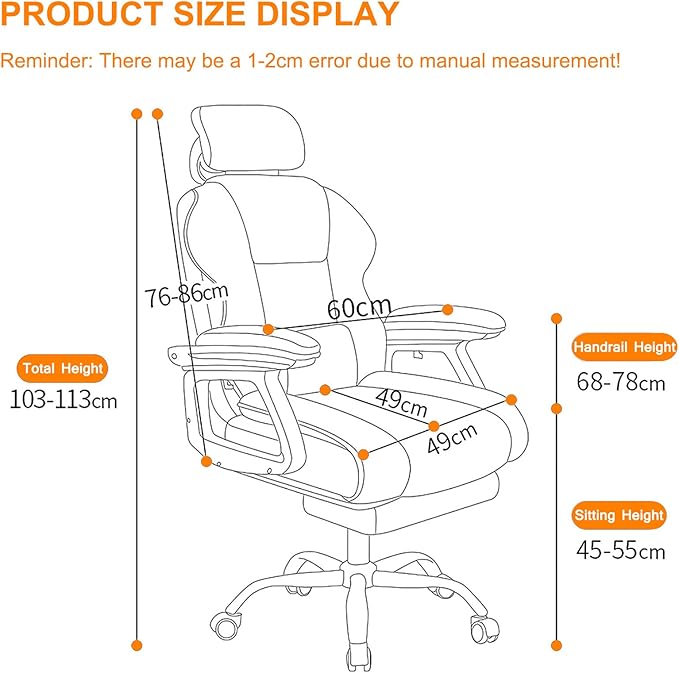 Home Office Chair Big and Tall Gaming Chair 330lb Capacity Gaming Chairs for Teens Racing Style Gaming Computer Chair with Headrest and Lumbar Support