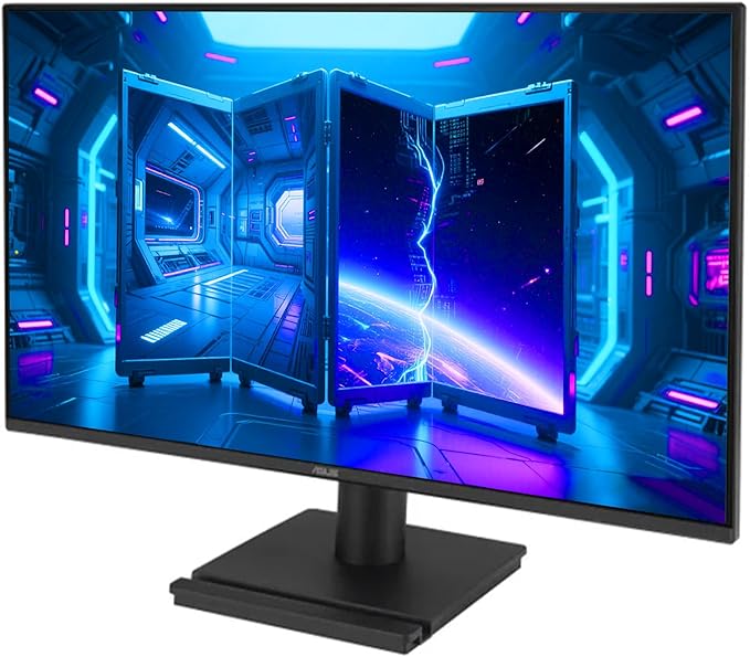 ASUS 24.5 FHD Gaming Office Monitor 120Hz 1ms Eye Care Monitor - IPS 99% sRGB Frameless Adaptive-Sync HDMI &amp VGA Low Blue Light Flicker Free Tilt Adjustment VESA Black