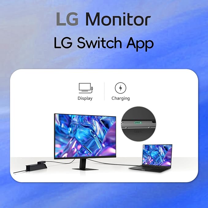 LG 32 QHD (2560 x 1440) IPS Computer Monitor 100Hz 5ms HDR10 99% sRGB Dynamic Action Sync Contrast Ratio 1000:1 Reader Mode Flicker Safe HDMI USB Type-C Tilt Adjustment Black