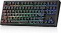 Redragon K737 PRO Wireless 87 Keys Gasket Gaming Keyboard 80% Premium CNC Aluminum Mechanical Keyboard Hot-Swap South-Facing LED Socket 5-Layer Noise Dampening Side-Printed PBT Contour Line Keycap