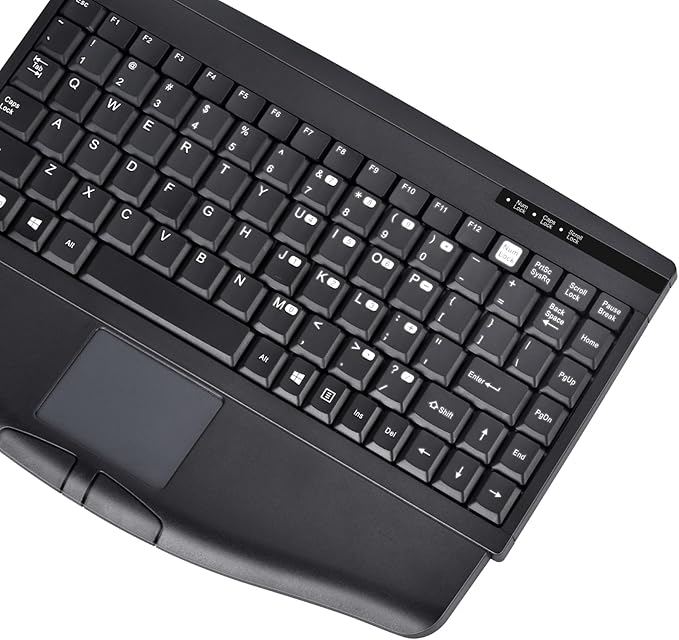 MCSaite MC-8044RF 2.4G Wireless and Bluetooth Touch Keyboard Multi-Device with Easy Media Control and Build-in Touchpad Keyboard for PC Mac Android Tv Box Remote Controller TV-Connected Computer