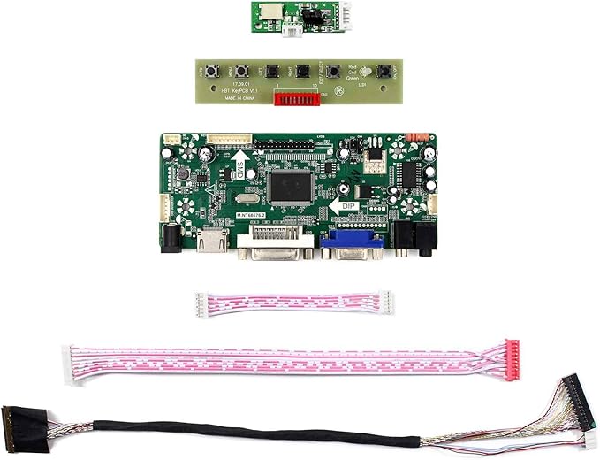 VSDISPLAY VGA DVI Controller Board Fit for 10.1inch 1920x1200 LCD B101UAN02.1