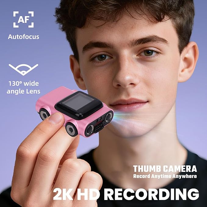Mini Keychain Camera 2K Car Shaped Portable Video Recorder CCD Camera with 0.9 Color Screen Type C Port for Travel Vlogging Photography