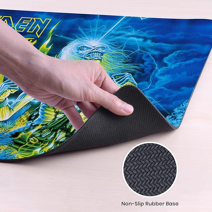 Head Case Designs Officially Licensed Iron Maiden Live After Death Graphic Art 37.4 x 15.75 x 0.16 inches (900 x 400 mm) - XL Gaming Office Desk PC Keyboard Mouse Mat Pad