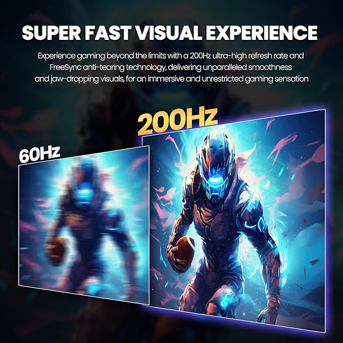 CRUA 32Inch Curved Gaming Monitor FHD(1920 * 1080P) VA Screen 165Hz/200Hz 1800R VA Screen 120% sRGB Computer Monitor that Support AMD Freesync HDMI DP Wall Mountable Installs-Black