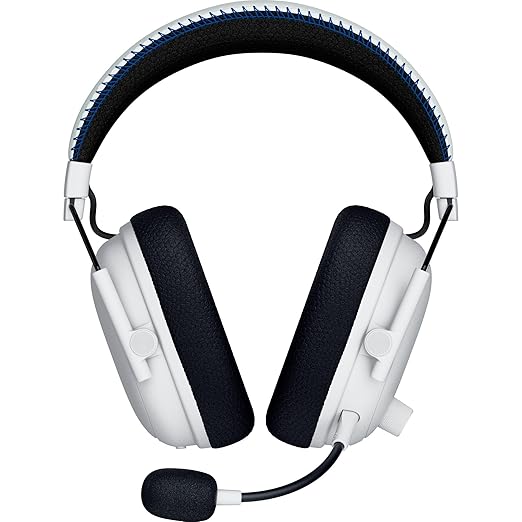 Razer BlackShark V3 Pro Wireless ANC Gaming Headset for PS5: Full Band Mic - 50mm Drivers - 2.4 GHz Bluetooth 3.5mm - Works with PC Mac Nintendo Switch Smartphone - Long Battery Life - White