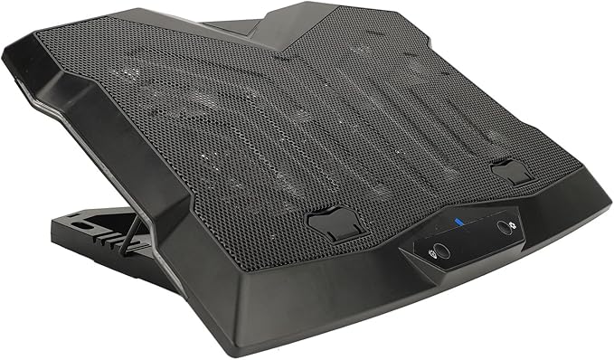 Height Laptop Pad Gaming Notebook Cooler with 8 ful Fans Portable USB Laptop Stand Lap for Enhanced and Com