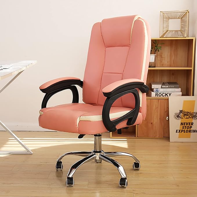 Office Chair Gaming Chair Computer Chair PU Leather Office Chair Ergonomic Comfortable Home Armchair Conference Chair Height AdjustableHigh Back Computer ChairSwivel Task Executive Chair f