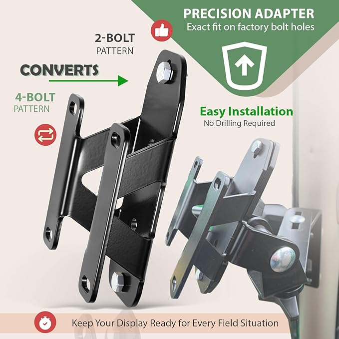 Camoo Heavy-Duty Monitor Mounting Bracket Kit Fits for John Deere 4640 and 4240 Display Gen4 Gen5 Gen5+ Display Module Mounting Bracket Universal Regular for Support Stability
