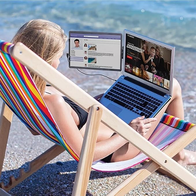 Helix 14 Portable Monitor: IPS Panel 1920x1080 USB-C &amp Mini HDMI ETHMON14 (Renewed)