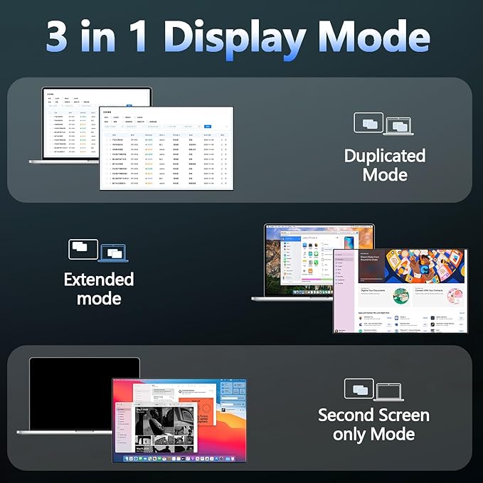 13.3” 1080P OLED Portable Monitor Touchscreen 100000:1 contrast ratio 500 nits brightness Display Built-in Stand Speakers HDR Portable ScreenTravel Monitors for Laptop Mac PC Phone PS4/5 Xbox Switch