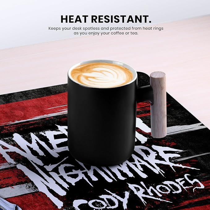 Head Case Designs Officially Licensed WWE American Nightmare Portrait Cody Rhodes 37.4 x 15.75 x 0.16 inches (900 x 400 mm) - XL Gaming Office Desk PC Keyboard Mouse Mat Pad