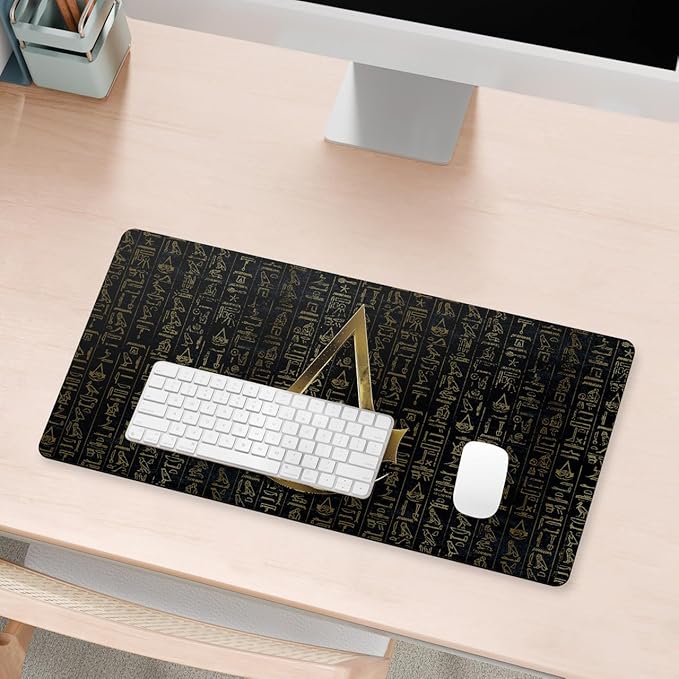 Head Case Designs Officially Licensed Assassin's Creed Logo 3D Heiroglyphics Origins Graphics 23.62 x 11.81 x 0.12 inches (600 x 300 mm) - L Gaming Office Desk PC Keyboard Mouse Mat Pad