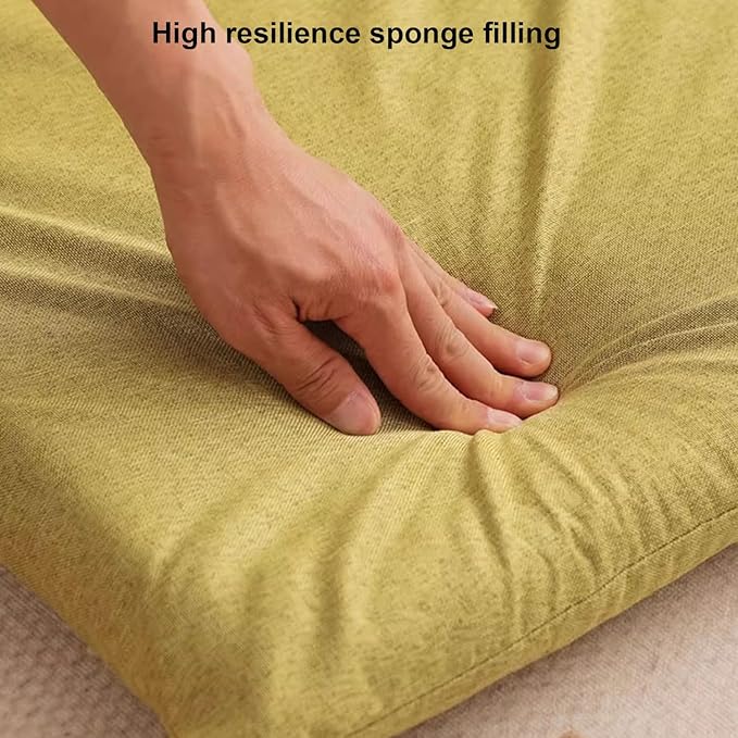 BTZHY Floor Chair Floor Chair Meditation Floor Chair Lazy Sofa Chair with Back Support Portable Floor Chair Ergonomic Lounger Sofa for Seating Gaming Reading TV WatchingKhakiS